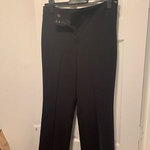 DKNY Petite High-Waisted Wide-Leg Trousers Black